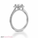 Picture of 0.64 Total Carat Halo Engagement Round Diamond Ring