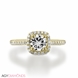 Picture of 0.54 Total Carat Halo Engagement Round Diamond Ring