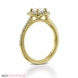 Picture of 0.64 Total Carat Halo Engagement Round Diamond Ring