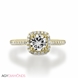 Picture of 0.64 Total Carat Halo Engagement Round Diamond Ring